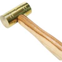Marteau en laiton avec manche en noyer, Poids de la t&ecirc;te 1 lb, 11" lo Groupe Belzile Dickner