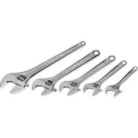 Chrome Wrench Set, Adjustable, 5 Pieces, Imperial and Metric Groupe Belzile Dickner