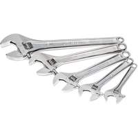 Chrome Wrench Set, Adjustable, 5 Pieces, Imperial and Metric Groupe Belzile Dickner