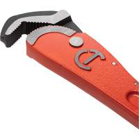 Cl&eacute; pour tuyau acier auto-ajustable, Cap des m&acirc;choires 1-1/2", Longueur 12", Fini Rev&ecirc;tement en poudre, Prise Non-ergonomique Groupe Belzile Dickner