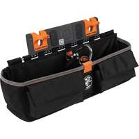 Bucket Work CentreS-Hook Large Pouch Module, Nylon, 3 Pockets, Black/Orange Groupe Belzile Dickner
