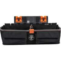 Bucket Work CentreS-Hook Large Pouch Module, Nylon, 3 Pockets, Black/Orange Groupe Belzile Dickner