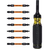 15-in-1 Ratcheting Impact-Rated Multi-Bit Torsion Zone Screwdriver, 9-1/2" L, Cushion Grip Handle Groupe Belzile Dickner