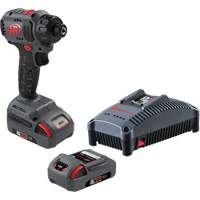 Ensemble de tournevis compact sans fil, 1/4", 37 lb-pi Couple max., 20 V, Lithium-ion Groupe Belzile Dickner