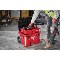 PACKOUT Rolling Tool Box, 18" x 22" x 19-1/2", Black/Red Groupe Belzile Dickner