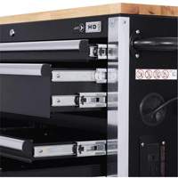 HDRC5212 Armoire mobile de s&eacute;rie HD, 12 tiroirs, 51-1/4" la x 21" p x 40-3/10" h, Noir Groupe Belzile Dickner