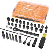 Jeu complet de douilles &agrave; chocs ouvertes & basculantes KNECT, 39 Mcx, Chocs Groupe Belzile Dickner