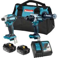 LXT Brushless 2 Tool Combo Kit, Lithium-Ion, 18 V Groupe Belzile Dickner