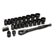 Ensemble de cliquets et douilles Pass-Thru, 25 Mcx, Prise de 3/8" Groupe Belzile Dickner