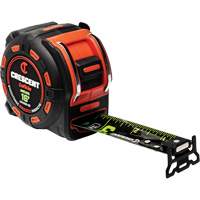 Shockforce NITE EYE Magnetic Tape Measure, 1-1/4" x 16', SAE Graduations Groupe Belzile Dickner