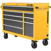 Postes de travail industriel mobile, 8 tiroirs, 52" la x Jaune Groupe Belzile Dickner