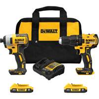 Drill & Impact Driver Combo Kit, Lithium-Ion, 20 V Groupe Belzile Dickner