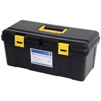 Coffre &agrave; outils portatif en plastique JPTB-22, 22" la x 10-1/4" p x 9-1/2" h, Noir Groupe Belzile Dickner
