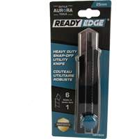 25mm Retractable Knife, Stainless Steel, Heavy-Duty, Rubber Handle Groupe Belzile Dickner