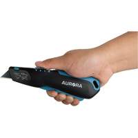 Retractable Safety Knife , Stainless Steel, Heavy-Duty, Plastic/Aluminum Handle Groupe Belzile Dickner