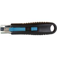 Standard-Duty Retractable Safety Knife, Stainless Steel, Rubber Handle Groupe Belzile Dickner