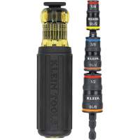 Jeu de douilles &agrave; chocs r&eacute;versibles 7 en 1 avec poign&eacute;e, Prise 1/2"/5/16"/1/4"/7/16"/9/16"/3/8', 7 mr Groupe Belzile Dickner