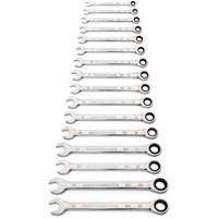 Jeu de cl&eacute;s &agrave; 12 pans et 90 dents, Combinaison &agrave; cliquet, 16 morceaux, M&eacute;trique Groupe Belzile Dickner