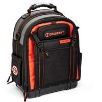 Tradesman Backpack, 18" L x 10" W, Black/Grey/Orange, Polyester Groupe Belzile Dickner