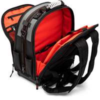 Tradesman Backpack, 18" L x 10" W, Black/Grey/Orange, Polyester Groupe Belzile Dickner