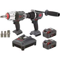 Hammer Drill & Impact Wrench Combo Kit, Lithium-Ion, 20 V Groupe Belzile Dickner