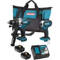 LXT Cordless Impact Driver & Hammer Drill/Driver Combo Kit, Lithium-Ion, 18 V Groupe Belzile Dickner
