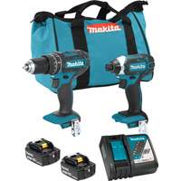 LXT Cordless Impact Driver & Hammer Drill/Driver Combo Kit, Lithium-Ion, 18 V Groupe Belzile Dickner