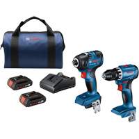 2-Tool Combo Kit, Lithium-Ion, 18 V Groupe Belzile Dickner