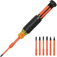6-in-1 Insulated Auto-Lock Screwdriver, 9-1/2" L, Cushion Grip Handle Groupe Belzile Dickner