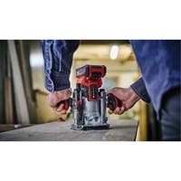 Professional Cordless Compact Router with Fixed Base & Plunge Base (Tool Only) Groupe Belzile Dickner