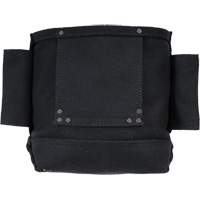 Phantom Collection Nut & Bolt Bag with 2 Sleeves, Canvas, 3 Pockets, Black Groupe Belzile Dickner