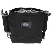 Phantom Collection Nut & Bolt Bag with 2 Sleeves, Canvas, 3 Pockets, Black Groupe Belzile Dickner