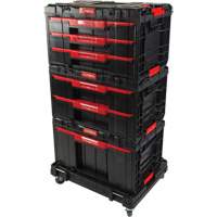 Socle roulant Arx avec jeu de roulettes pivotantes 4 mcx, 23-1/10" x 15" x 22-1/2", Noir Groupe Belzile Dickner