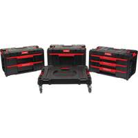 Socle roulant Arx avec jeu de roulettes pivotantes 4 mcx, 23-1/10" x 15" x 22-1/2", Noir Groupe Belzile Dickner