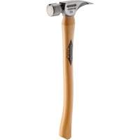 Titanium Smooth Face Hammer with Curved Hickory Handle, 14 oz., Wood Handle, 18" L Groupe Belzile Dickner
