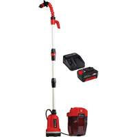 Pompe &agrave; eau propre pour baril de pluie sans fil avec batterie 4 Ah et ensemble de d&eacute;part de chargeur, 18 V, 792,5 gal./min Groupe Belzile Dickner