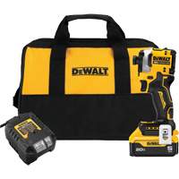 ATOMIC Brushless Cordless 3-Speed Impact Driver Kit, 1/4", 1825 in-lbs Max. Torque, 20 V, Lithium-Ion Groupe Belzile Dickner