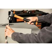 Marteau &agrave; panne ronde, Poids de la t&ecirc;te 32 oz, Face Ordinaire/Poli, Prise Fibre de verre Groupe Belzile Dickner