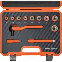 Insulated Ratchet & Socket Set with Case, 1000 V, 12 Pcs Groupe Belzile Dickner