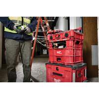 PACKOUT Wire Pulling XL Crate, 15-3/4" x 18-5/8" x 15", Black/Red Groupe Belzile Dickner