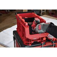 PACKOUT Compact Crate, 15-1/2" x 9-1/2" x 8-3/4", Black/Red Groupe Belzile Dickner