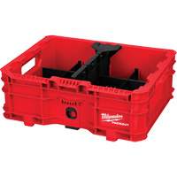 PACKOUT Low-Profile Crate, 15" x 18-5/8" x 6-5/8", Black/Red Groupe Belzile Dickner