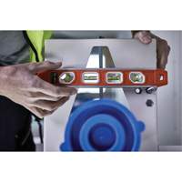 Reinforced Torpedo Level, 12" L, Aluminum, 4 Vials, Magnetic Groupe Belzile Dickner