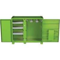 Ventilated Onsite PPE Storage Cabinet, Steel, High-Visibility Lime Green Groupe Belzile Dickner