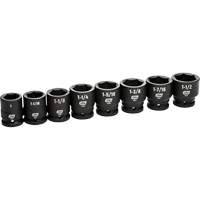 6-Point SAE Socket Set, 8 Pcs, Impact, 3/4" Drive Size Groupe Belzile Dickner