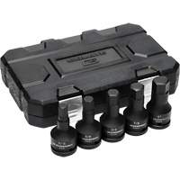SAE Impact Bit Socket Set with Blow Mold Case, Hex, 3/4" Drive, 5 Pcs Groupe Belzile Dickner