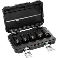 SAE Impact Bit Socket Set with Blow Mold Case, Hex, 3/4" Drive, 5 Pcs Groupe Belzile Dickner