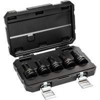 Metric Impact Bit Socket Set with Blow Mold Case, Hex, 3/4" Drive, 5 Pcs Groupe Belzile Dickner