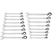 90-Tooth 12-Point Reversible Wrench Set, Ratcheting Box, 16 Pieces, Metric Groupe Belzile Dickner
