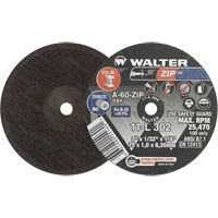 Zip Cut-Off Wheel, 3" x 1/32", 1/4" Arbor, Type 1, Aluminum Oxide, 25470 RPM Groupe Belzile Dickner